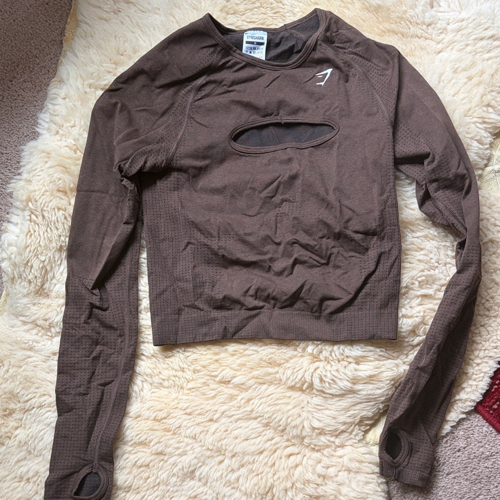 Gymshark Chocolate Long Sleeve Top